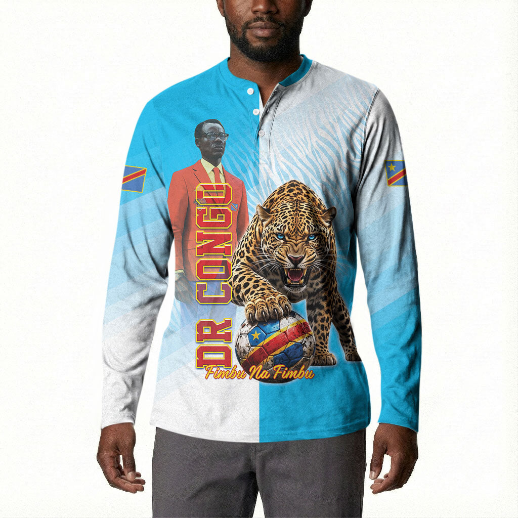 Custom DR Congo Football 2026 Button Sweatshirt Fimbu Na Fimbu