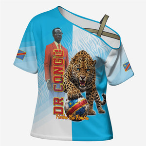 Custom DR Congo Football 2026 Cross Shoulder Shirt Fimbu Na Fimbu
