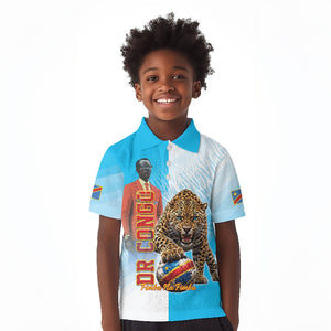 Custom DR Congo Football 2026 Kid Polo Shirt Fimbu Na Fimbu