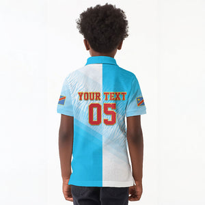 Custom DR Congo Football 2026 Kid Polo Shirt Fimbu Na Fimbu