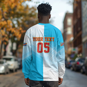Custom DR Congo Football 2026 Long Sleeve Shirt Fimbu Na Fimbu