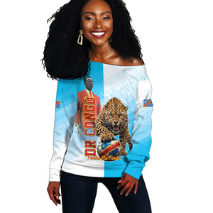 Custom DR Congo Football 2026 Off Shoulder Sweater Fimbu Na Fimbu