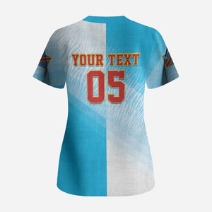 Custom DR Congo Football 2026 Scrub Top Fimbu Na Fimbu