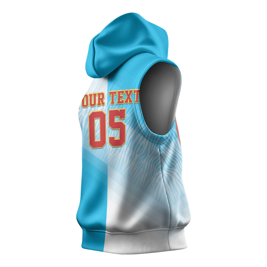 Custom DR Congo Football 2026 Sleeveless Hoodie Fimbu Na Fimbu