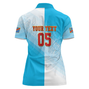Custom DR Congo Football 2026 Women Polo Shirt Fimbu Na Fimbu