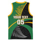 Custom New Zealand And South Africa Rugby Basketball Jersey 2023 Springboks Combine All Black Silver Fern LT05