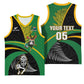 Custom New Zealand And South Africa Rugby Basketball Jersey 2023 Springboks Combine All Black Silver Fern LT05
