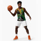 Custom New Zealand And South Africa Rugby Basketball Jersey 2023 Springboks Combine All Black Silver Fern LT05