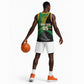 Custom New Zealand And South Africa Rugby Basketball Jersey 2023 Springboks Combine All Black Silver Fern LT05