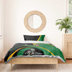 New Zealand And South Africa Rugby Bedding Set 2023 Springboks Combine All Black Silver Fern