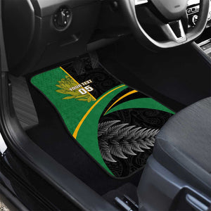 New Zealand And South Africa Rugby Car Mats 2023 Springboks Combine All Black Silver Fern