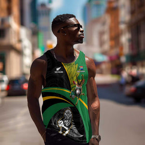 Custom New Zealand And South Africa Rugby Men Tank Top 2023 Springboks Combine All Black Silver Fern