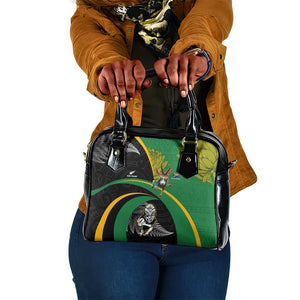 New Zealand And South Africa Rugby Shoulder Handbag 2023 Springboks Combine All Black Silver Fern