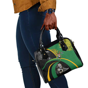 New Zealand And South Africa Rugby Shoulder Handbag 2023 Springboks Combine All Black Silver Fern