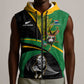 Custom New Zealand And South Africa Rugby Sleeveless Zip Hoodie 2023 Springboks Combine All Black Silver Fern - African Pride