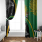 New Zealand And South Africa Rugby Window Curtain 2023 Springboks Combine All Black Silver Fern