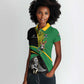 Custom New Zealand And South Africa Rugby Women Polo Shirt 2023 Springboks Combine All Black Silver Fern