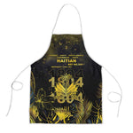 Haiti 1804 Apron Gold Tropical Leaves And Coat Of Arms