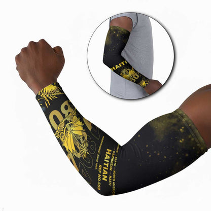Haiti 1804 Arm Sleeves Gold Tropical Leaves And Coat Of Arms