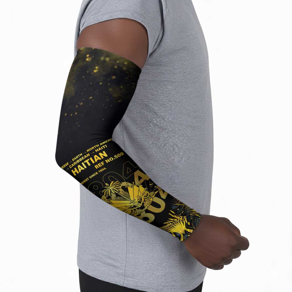 Haiti 1804 Arm Sleeves Gold Tropical Leaves And Coat Of Arms