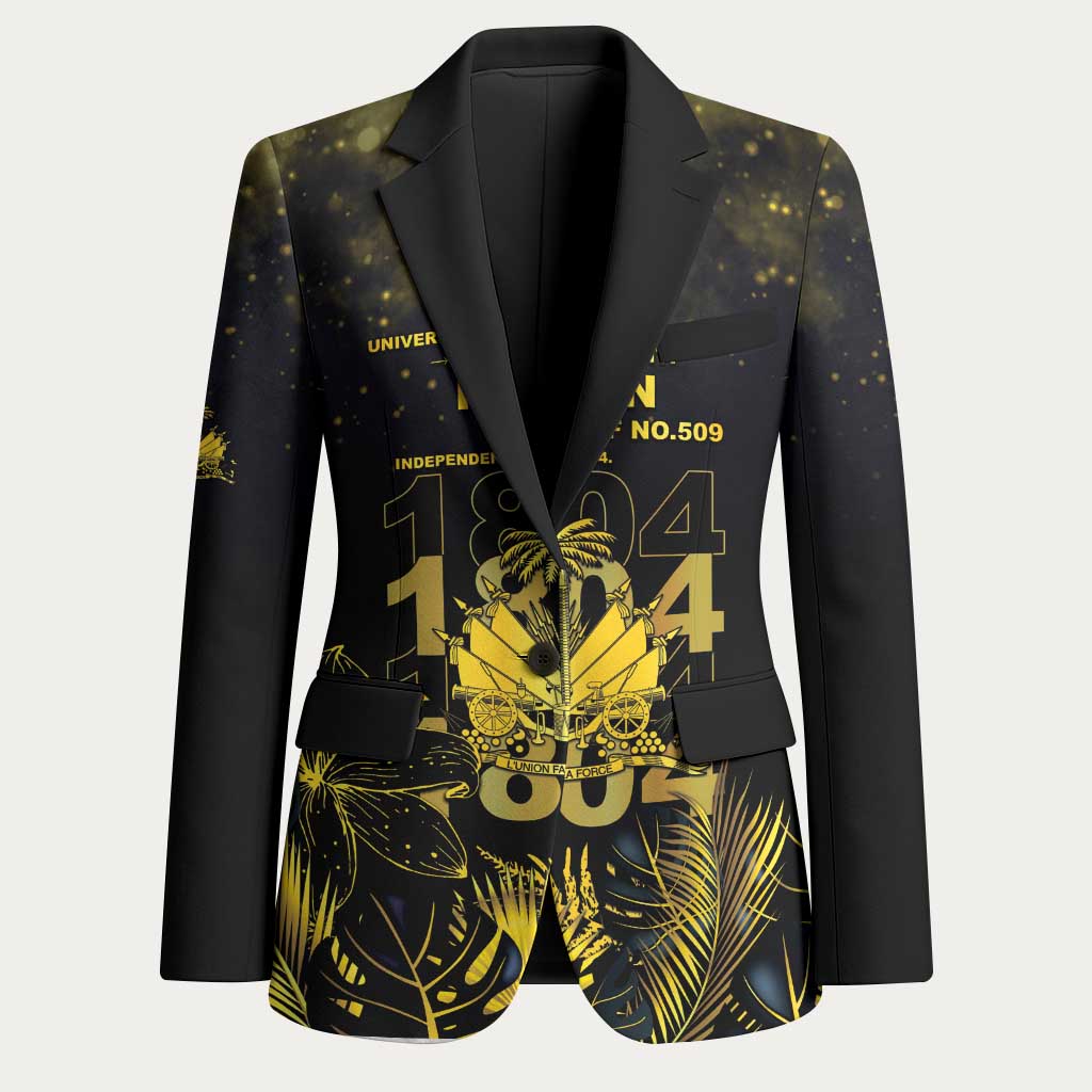 Haiti 1804 Blazer Gold Tropical Leaves And Coat Of Arms