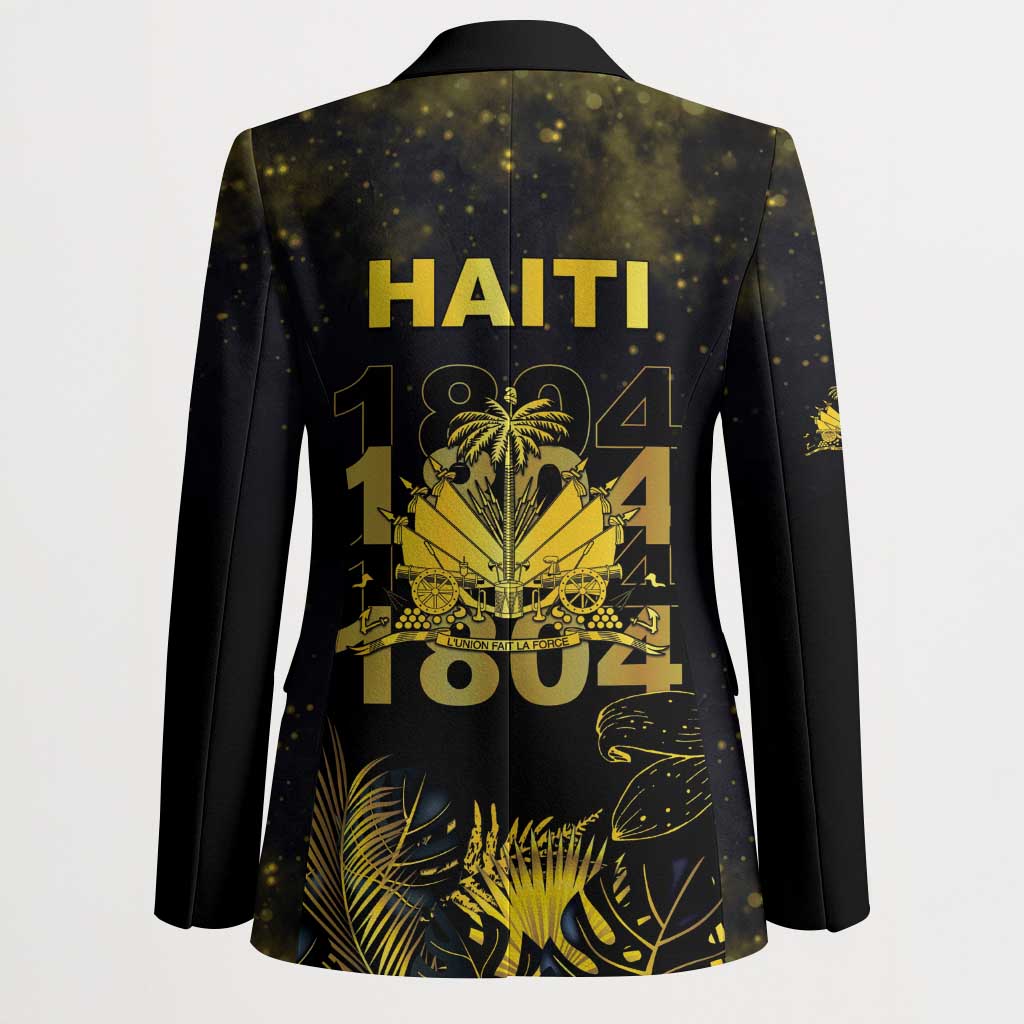 Haiti 1804 Blazer Gold Tropical Leaves And Coat Of Arms