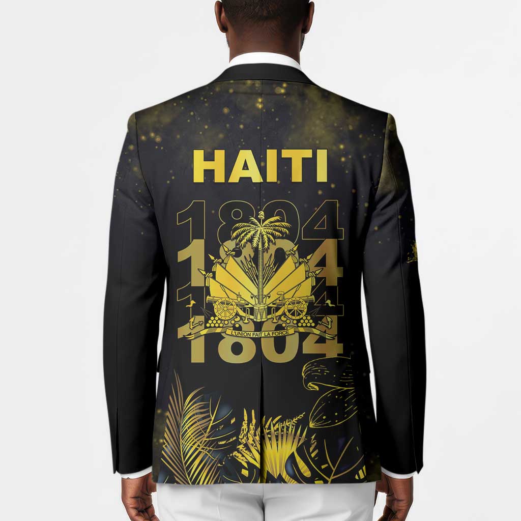 Haiti 1804 Blazer Gold Tropical Leaves And Coat Of Arms