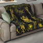 Haiti 1804 Quilt Gold Tropical Leaves And Coat Of Arms - African Pride