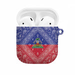 Afro Haiti Paisley AirPods Case Haitian Flag Bandana Style