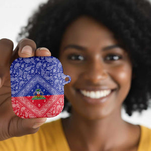 Afro Haiti Paisley AirPods Case Haitian Flag Bandana Style