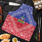 Afro Haiti Paisley Apron Haitian Flag Bandana Style