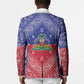 Afro Haiti Paisley Blazer Haitian Flag Bandana Style