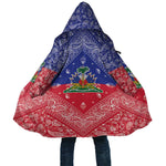 Afro Haiti Paisley Cloak Haitian Flag Bandana Style