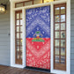 Afro Haiti Paisley Door Cover Haitian Flag Bandana Style