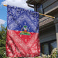 Afro Haiti Paisley Garden Flag Haitian Flag Bandana Style - African Pride
