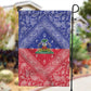 Afro Haiti Paisley Garden Flag Haitian Flag Bandana Style - African Pride