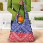 Afro Haiti Paisley Grocery Bag Haitian Flag Bandana Style - African Pride
