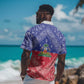 Afro Haiti Paisley Hawaiian Shirt Haitian Flag Bandana Style LT05