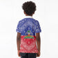 Afro Haiti Paisley Kid Polo Shirt Haitian Flag Bandana Style LT05
