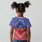 Afro Haiti Paisley Kid T shirt Haitian Flag Bandana Style LT05