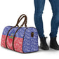 Afro Haiti Paisley Travel Bag Haitian Flag Bandana Style