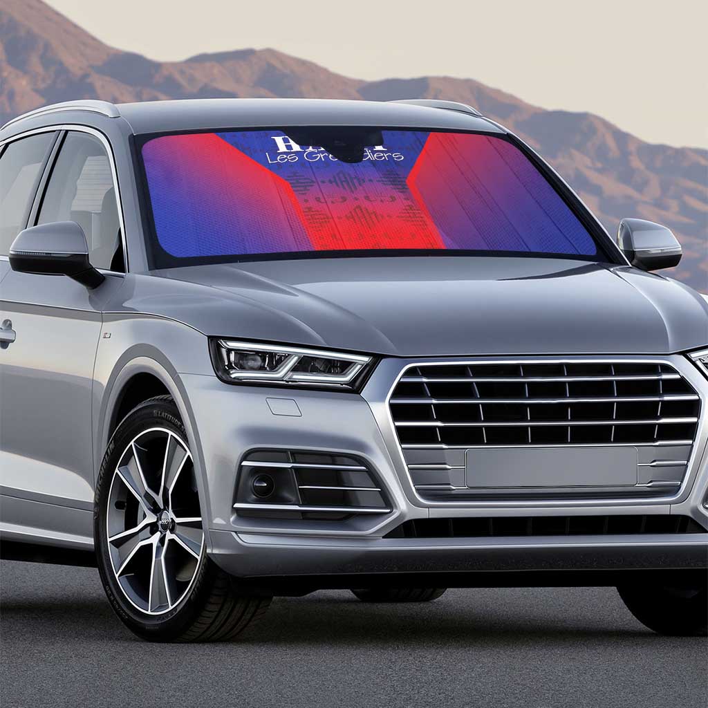 Afro Haiti Football Auto Sun Shade Sporty Style