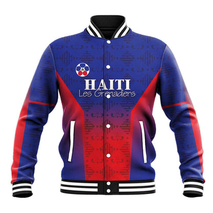 Custom Afro Haiti Football Baseball Jacket Sporty Style - African Pride