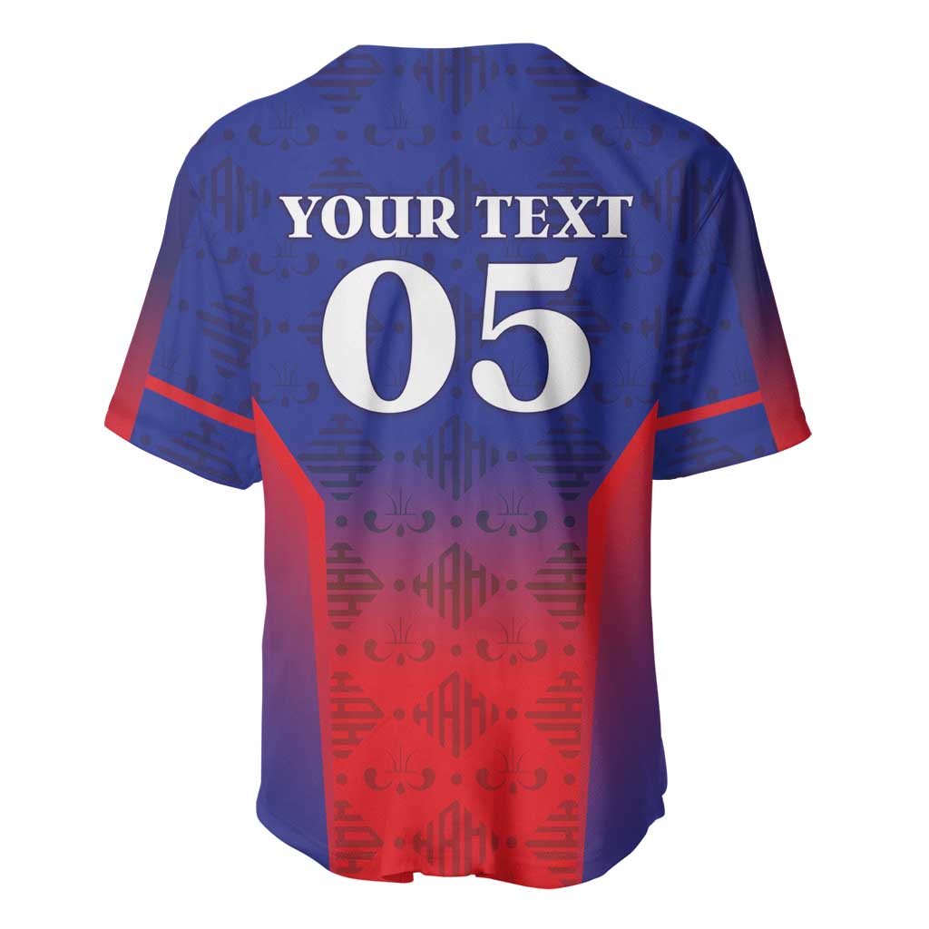 Custom Afro Haiti Football Baseball Jersey Sporty Style LT05