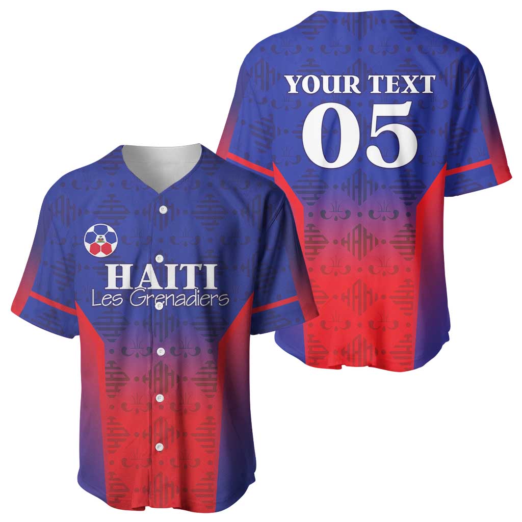 Custom Afro Haiti Football Baseball Jersey Sporty Style LT05