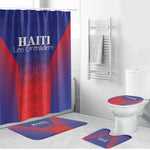 Afro Haiti Football Bathroom Set Sporty Style