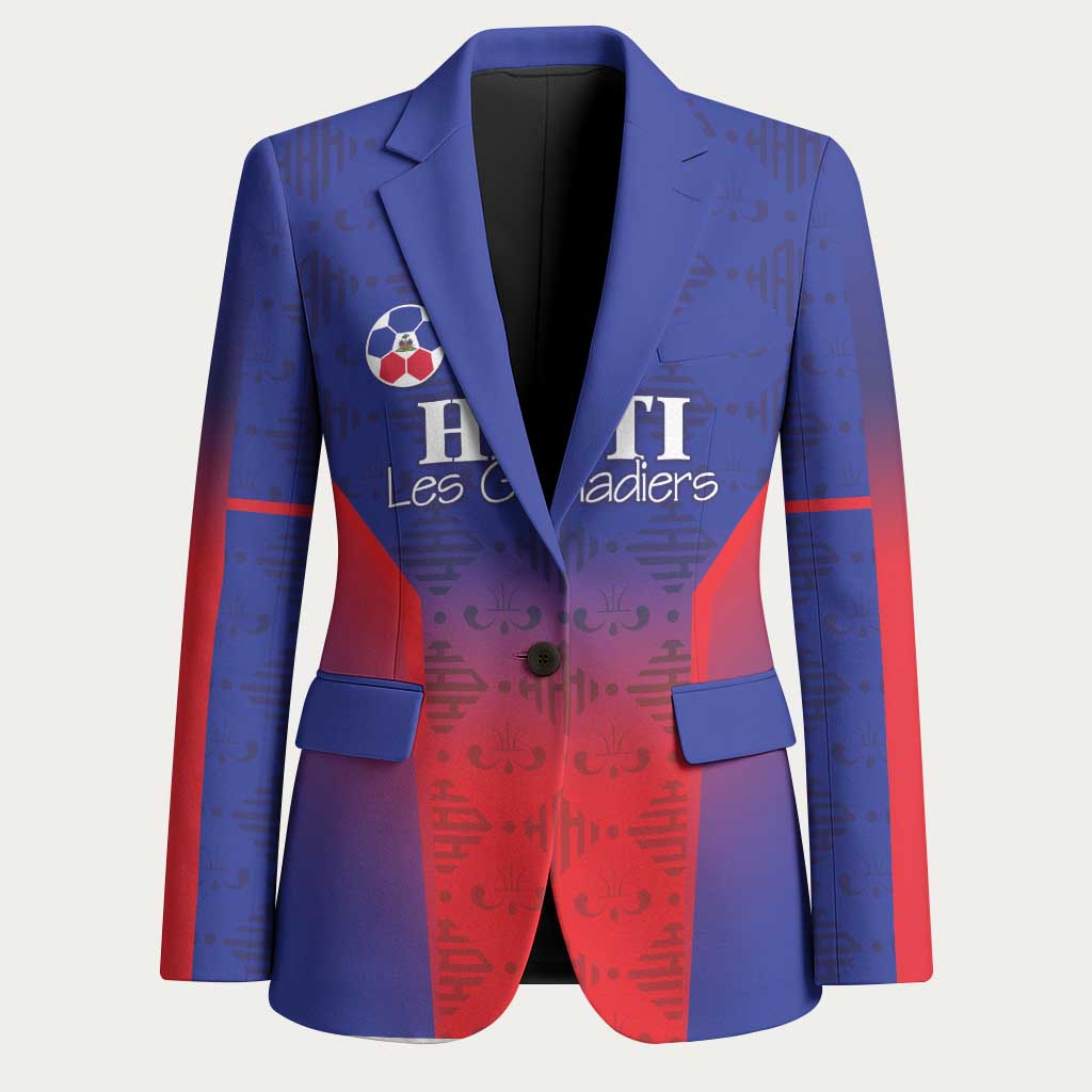 Custom Afro Haiti Football Blazer Sporty Style
