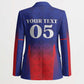 Custom Afro Haiti Football Blazer Sporty Style
