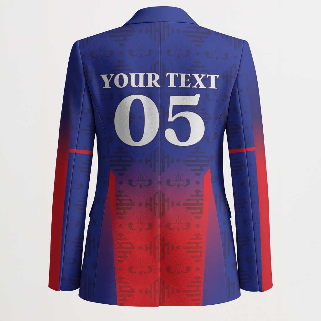 Custom Afro Haiti Football Blazer Sporty Style