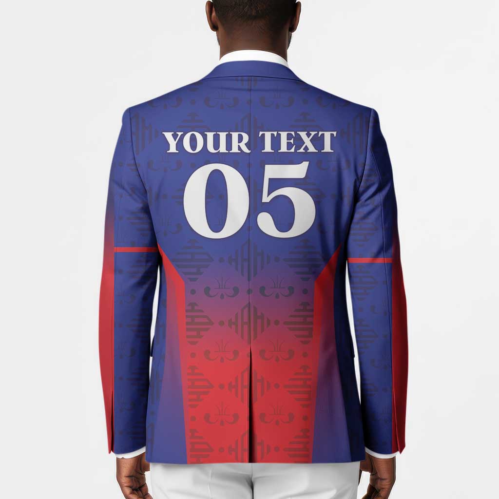 Custom Afro Haiti Football Blazer Sporty Style